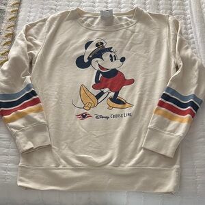 Disney Cream Minnie Mouse Sailor Sweatshirt